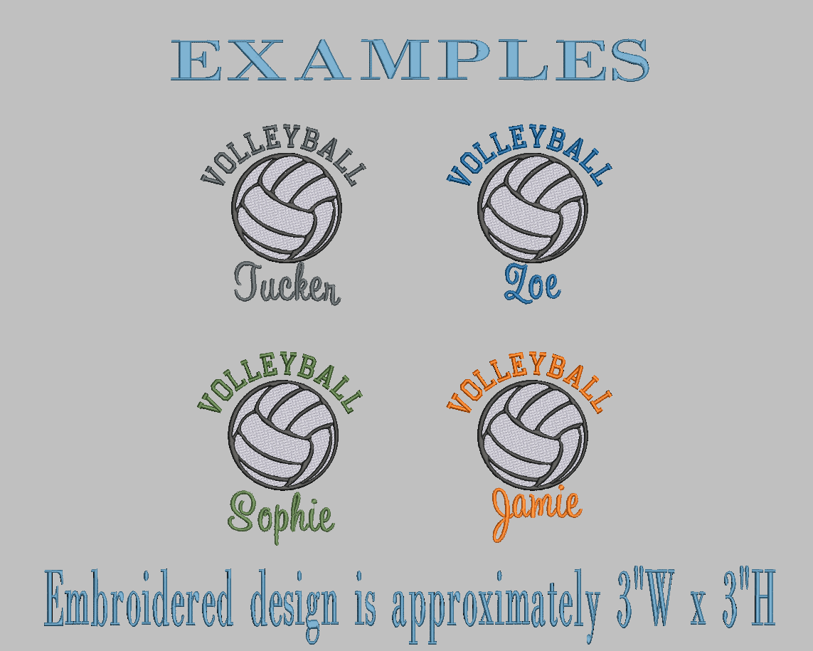 VOLLEYBALL Personalized Embroidered Sweatshirt