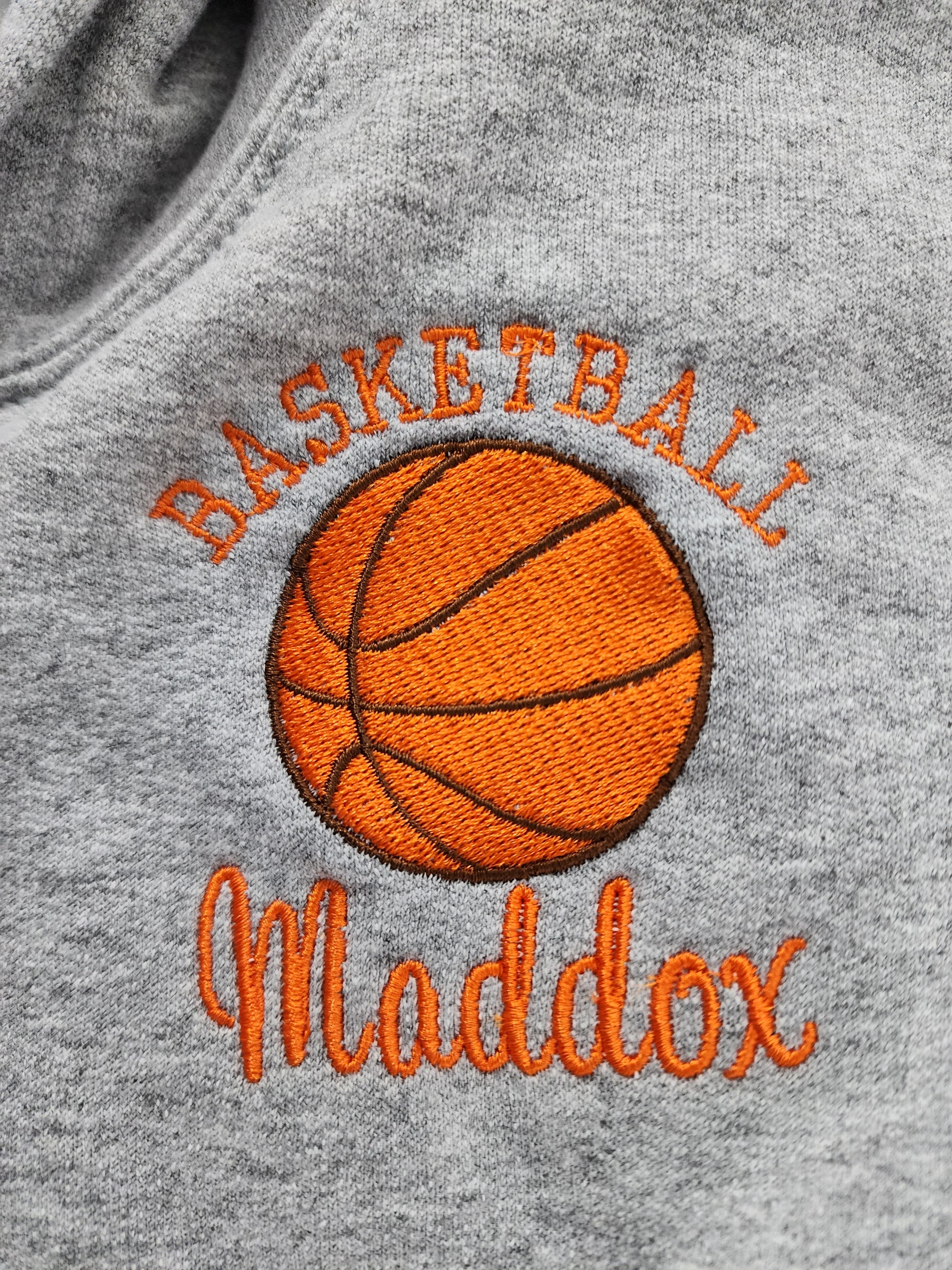 Basketball and volleyball monogram basketball voll' Men's Hoodie
