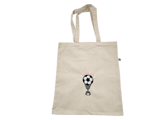 SOCCER  Personalized Embroidered Recycled Cotton Canvas Tote Bag