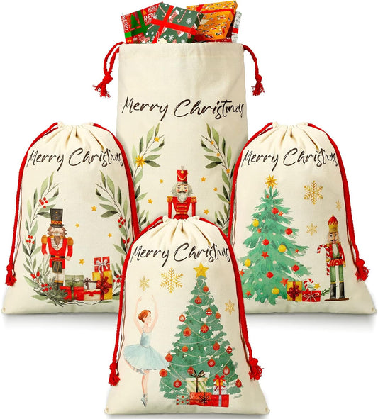 EMBROIDERED Classic Nutcrackers & Ballerina Canvas Bag *LIMITED SUPPLY