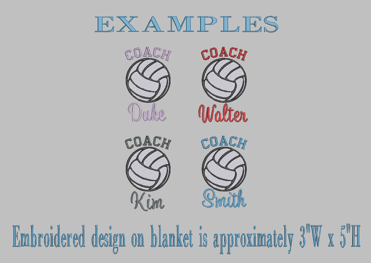 VOLLEYBALL  Personalized Embroidered Stadium Blanket